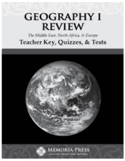 Geography I Review: Teacher Key Quizzes & Tests